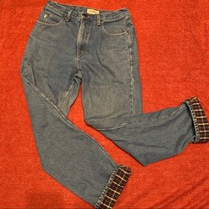 LL Bean lined jeans